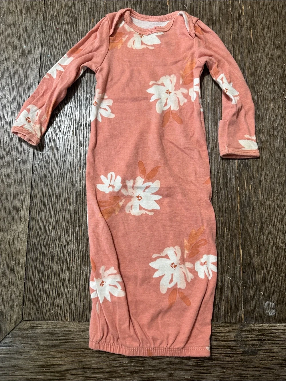Baby Girl Floral Sleep Gown Lot 3M | 2 Long Sleeve Sleep Gowns
